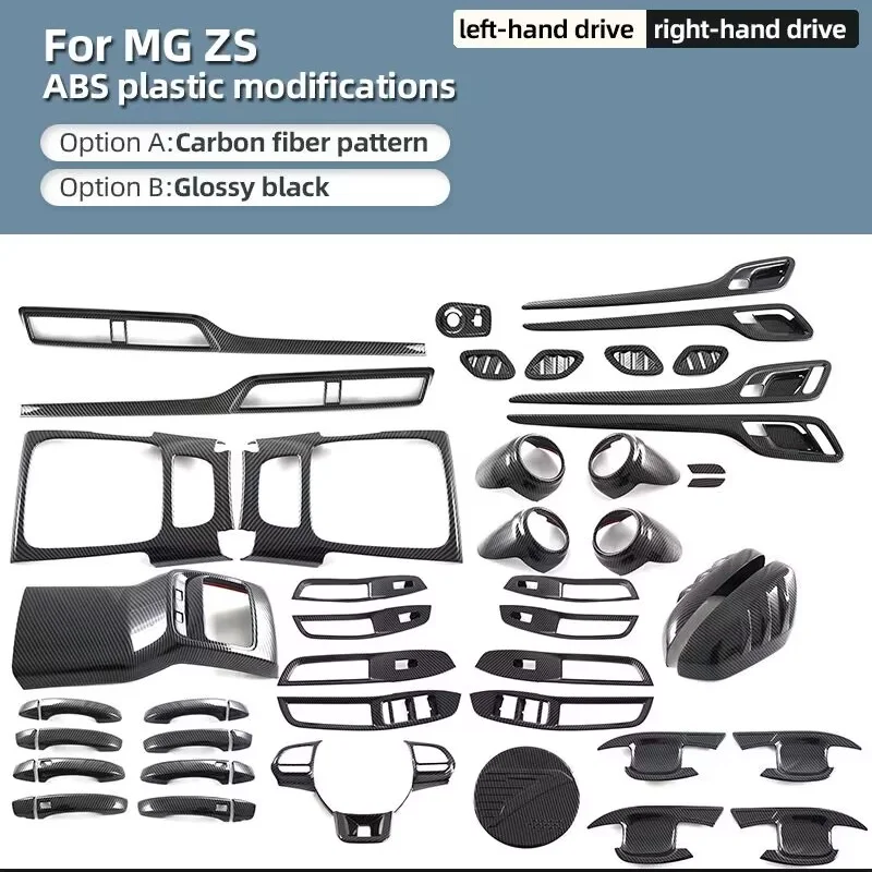 for mg zs 2018 2024 interior accessories window rise gear water cup cover air conditions outlets frame steering wheel cover for mg zs 2018 2024 interior accessories window rise gear water cup cover air conditions outlets frame steering wheel cover