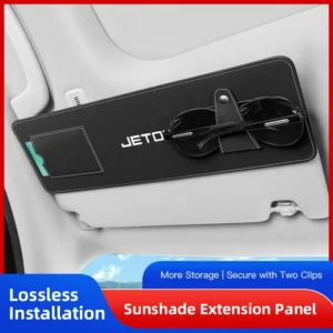 car logo sunshade extender plate storage clip glasses clip for jetour t2 x70 plus x70 x90 t1 l6 l7 l9 auto interior accessories