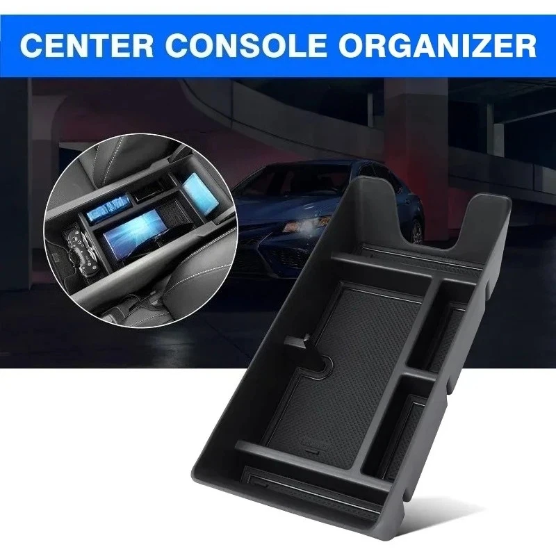 for toyota camry xv80 2025 center console armrest organizer tray durable abs black storage box with divider car for toyota camry xv80 2025 center console armrest organizer tray durable abs black storage box with divider car