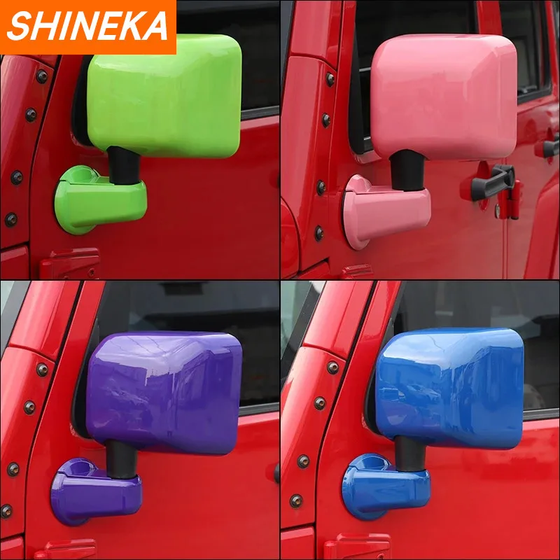 shineka abs 2/4doors rearview mirror shell decoration cover trim sticker for jeep wrangler jk 2007 2017 car exterior shineka abs 2/4doors rearview mirror shell decoration cover trim sticker for jeep wrangler jk 2007 2017 car exterior