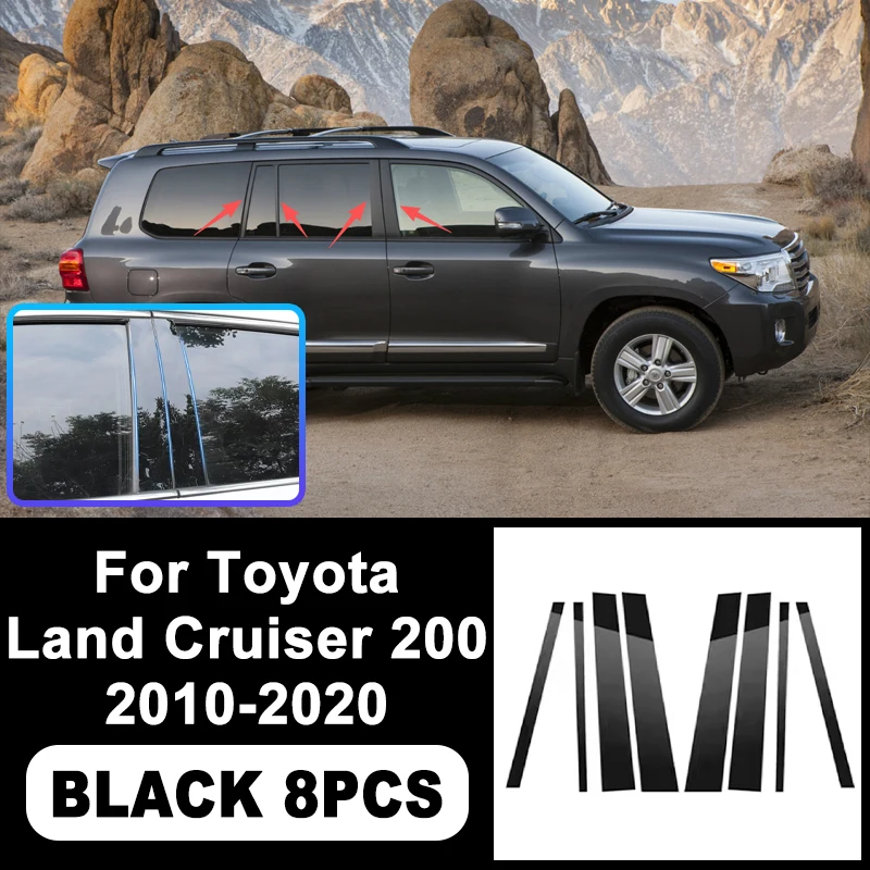 for toyota land cruiser 200 2010 2020 b/c pillar stickers pc window decorative trim for middle pillar,car exterior accessories for toyota land cruiser 200 2010 2020 b/c pillar stickers pc window decorative trim for middle pillar,car exterior accessories