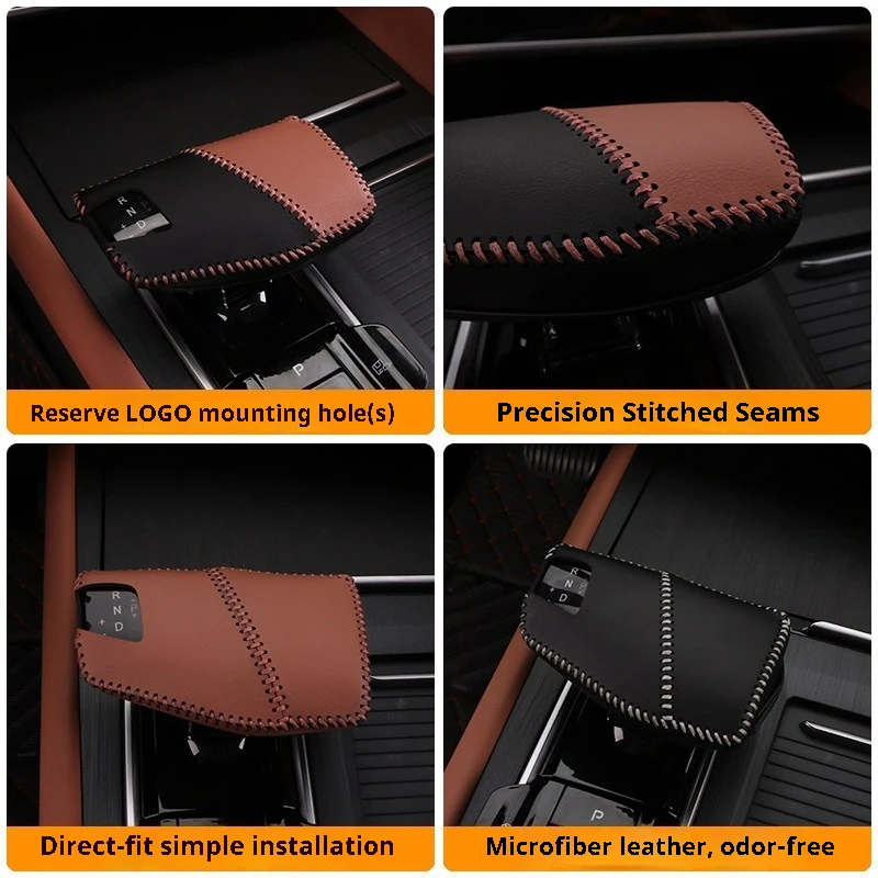 for changan cs75 plus 3rd gen 25 26 central control gear shift knob cover pu case original car color interior protector for changan cs75 plus 3rd gen 25 26 central control gear shift knob cover pu case original car color interior protector