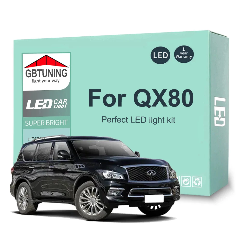 16pcs led interior light bulb kit for infiniti qx80 2014 2015 2016 2017 2018 2019 2020 2021 car reading dome trunk lamp canbus 16pcs led interior light bulb kit for infiniti qx80 2014 2015 2016 2017 2018 2019 2020 2021 car reading dome trunk lamp canbus