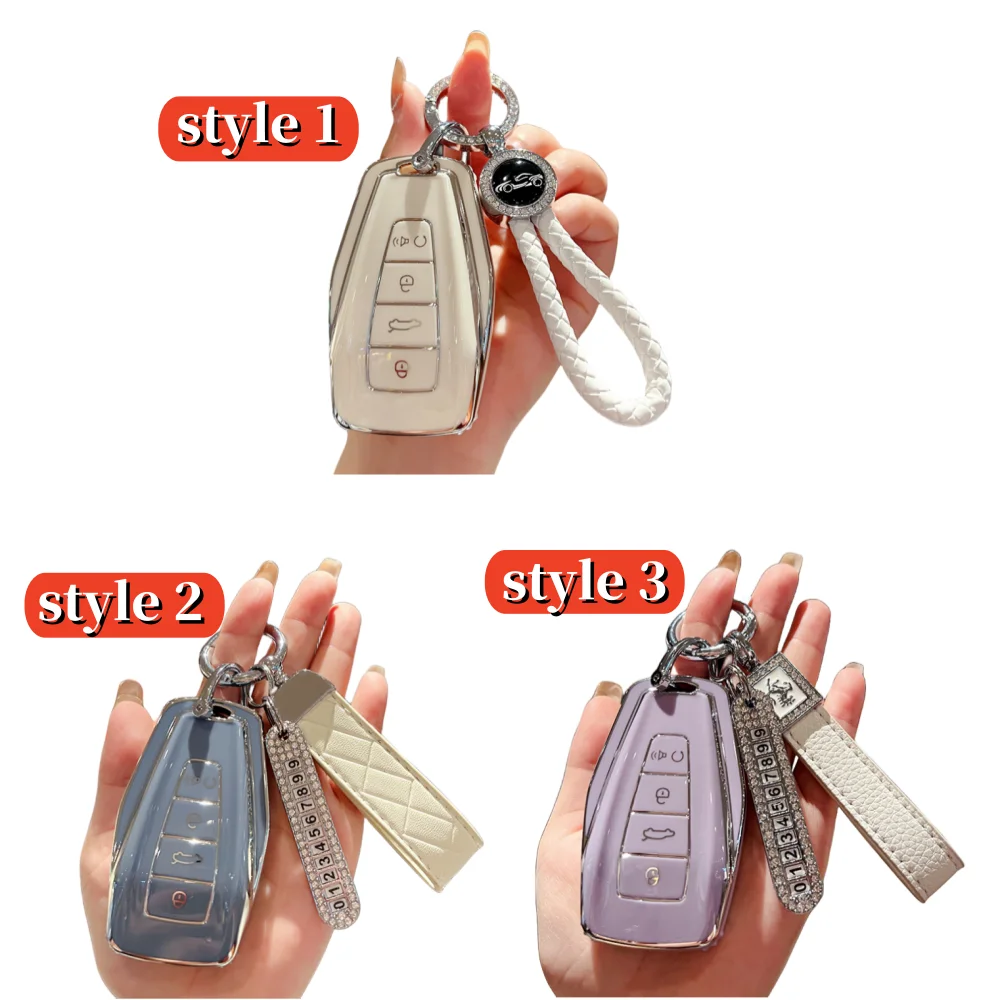 for geely monjaro xingyue l 2022 2023 car key case cover key bag series styling key protective case remote control for geely monjaro xingyue l 2022 2023 car key case cover key bag series styling key protective case remote control