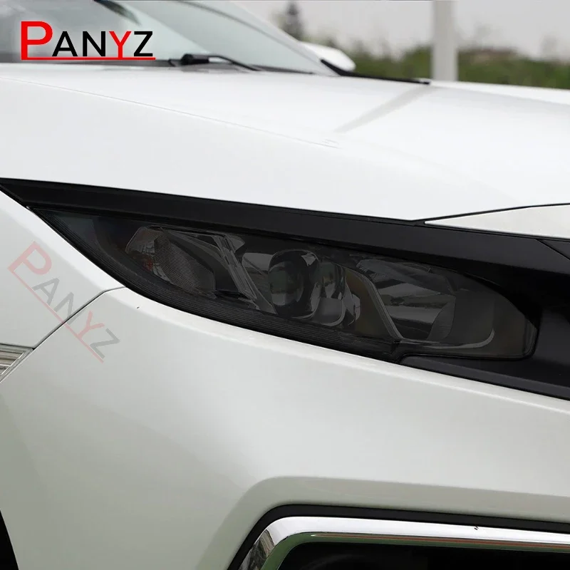 for honda civic accord 10th 2018 2019 2020 car headlight protective film headlamp restoration transparent black tpu sticker for honda civic accord 10th 2018 2019 2020 car headlight protective film headlamp restoration transparent black tpu sticker