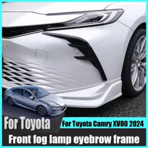 for toyota camry xv80 2024 front fog lamp eyebrow decorative frame fog light frame anti collision corner protective exterior