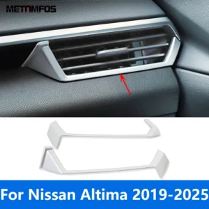 for nissan altima 2019 2023 2024 2025 carbon fiber side front air conditioner vent outlet cover trim bezel interior accessories