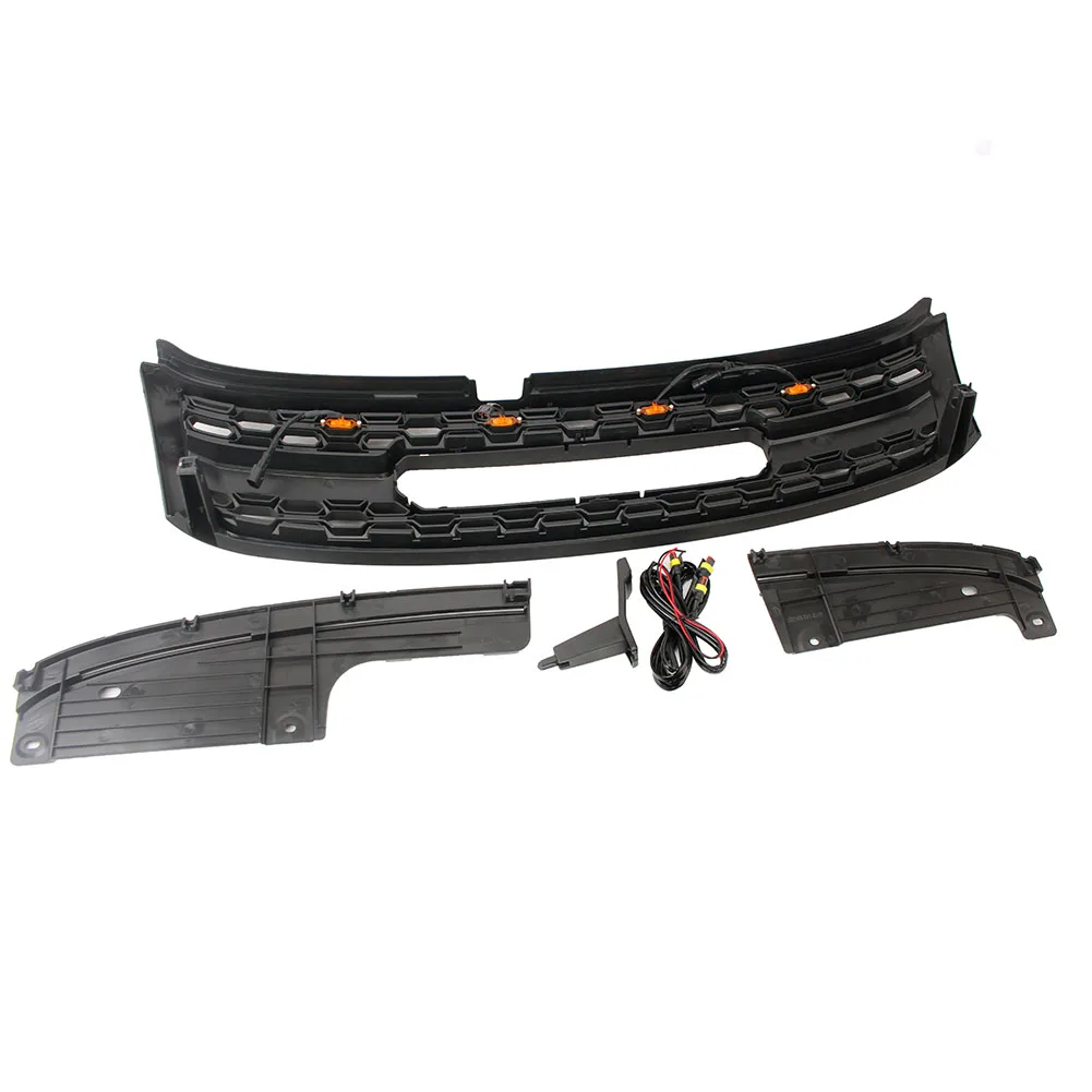 front bumper racing facelift upper radiator mesh grilles with led lights for nissan patrol y61 2005 2020 05 20 front bumper racing facelift upper radiator mesh grilles with led lights for nissan patrol y61 2005 2020 05 20