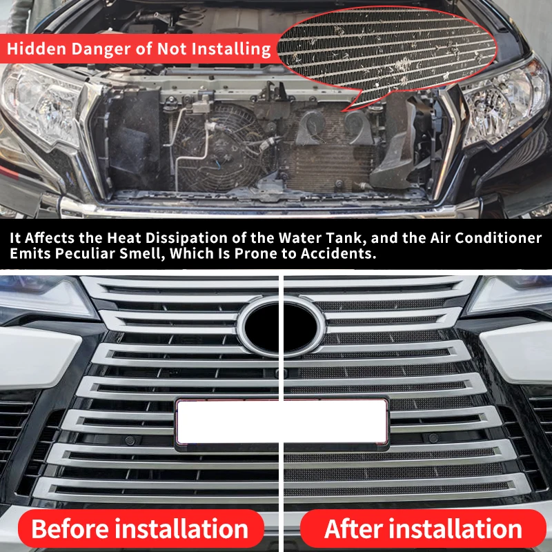 stainless steel front grille prevent mosquitoes from entering for lexus lx600 lx 600 2022 2024 upgrade exterior stainless steel front grille prevent mosquitoes from entering for lexus lx600 lx 600 2022 2024 upgrade exterior