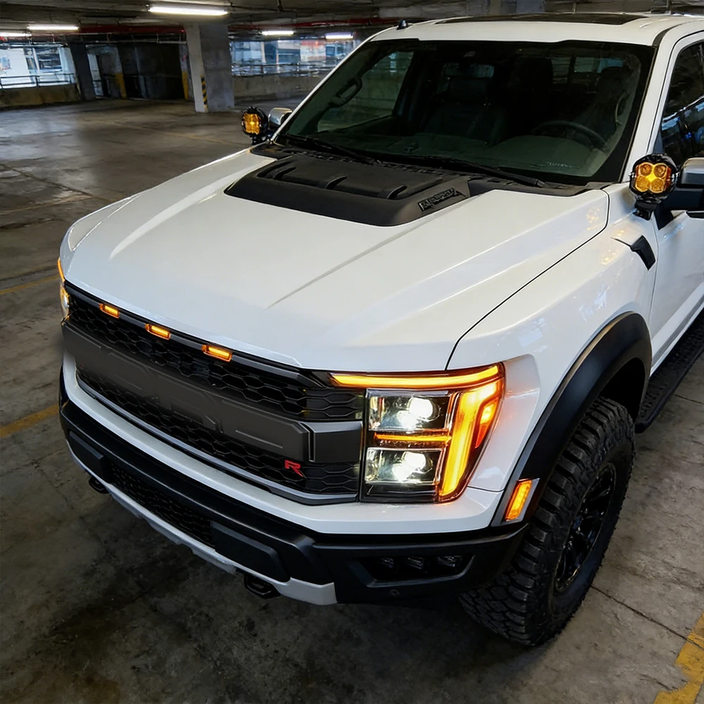for ford f150 raptor 2022 2024 led auto headlight assembly projector lens front lamps upgrade plug and play car for ford f150 raptor 2022 2024 led auto headlight assembly projector lens front lamps upgrade plug and play car