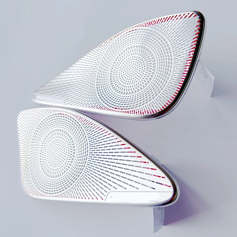 for lexus rx speaker cover trim 2023 2026 rx350h rx350 rx500h stainless steel mesh rear door panel speaker decor sticker silver for lexus rx speaker cover trim 2023 2026 rx350h rx350 rx500h stainless steel mesh rear door panel speaker decor sticker silver