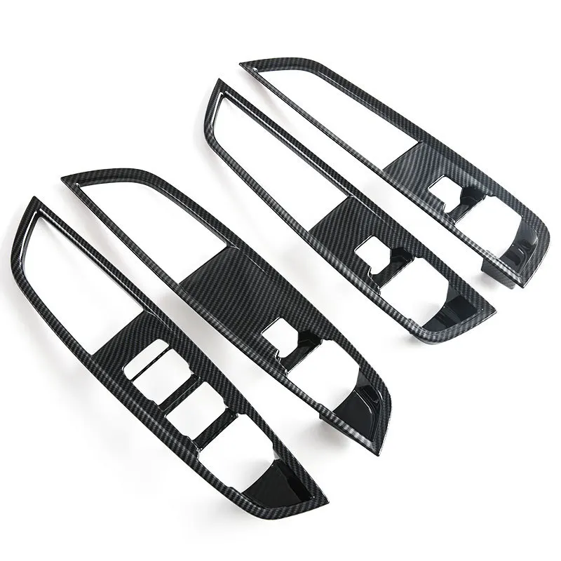 for mg mg5 2025 interior strips glass lift switch stickers carbon fiber pattern inner armrest decoration stickers for mg mg5 2025 interior strips glass lift switch stickers carbon fiber pattern inner armrest decoration stickers
