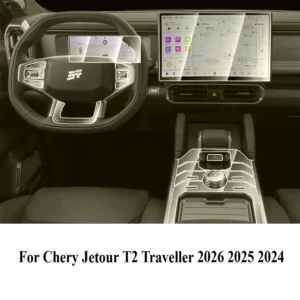 ppf protection film for chery jetour t2 traveller 2026 2025 accessories transparent tpu lcd navigation gear panel center console