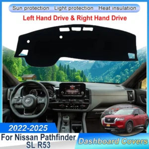 car dashboard rug cover for nissan pathfinder sl r53 2022 2023 2024 2025 dash mat sun shade carpet light proof pad accessories