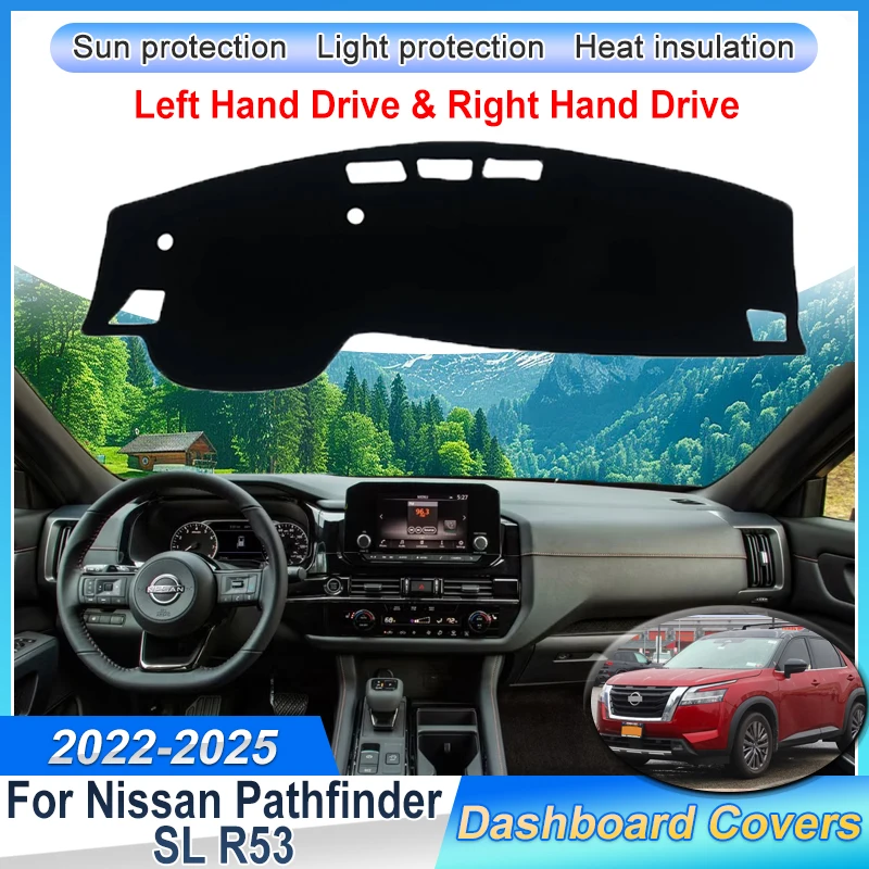 car dashboard rug cover for nissan pathfinder sl r53 2022 2023 2024 2025 dash mat sun shade carpet light proof pad accessories car dashboard rug cover for nissan pathfinder sl r53 2022 2023 2024 2025 dash mat sun shade carpet light proof pad accessories