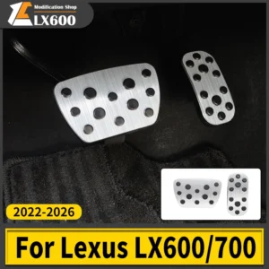 for 2022 2026 toyota lexus 600 700 lx600 lx700 anti slip aluminum alloy brake accelerator pedal cover car protection accessories