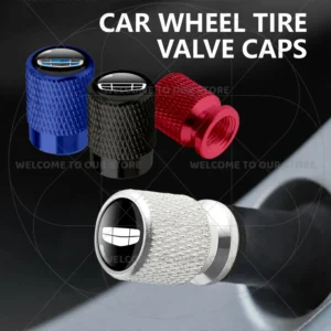 for geely auto emblem coolray tugella monjaro atlas pro okavango 4pcs aluminum car tire valve caps wheel stem air dust covers