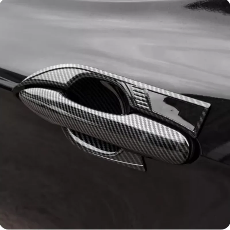 abs chrome carbon fiber outer door handle clasing bowl covers trim fit for toyota camry xv70 2018 2023 car accessories abs chrome carbon fiber outer door handle clasing bowl covers trim fit for toyota camry xv70 2018 2023 car accessories