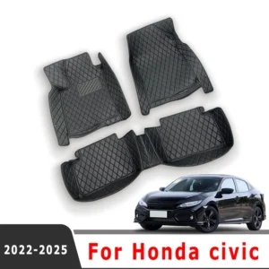 car floor mats trunk carpets for honda civic 2022 2023 2024 2025 protect accessories rugs foot pad auto parts waterproof covers