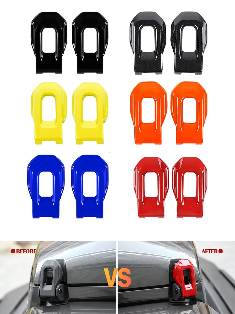 for jeep wrangler jl gladiator jt 2018 2024+ front bumper tow hook rubber cover & hood lock catch latches decoration cover trim for jeep wrangler jl gladiator jt 2018 2024+ front bumper tow hook rubber cover & hood lock catch latches decoration cover trim