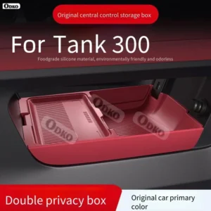 for gwm tank 300 hi4 t 2025 silicone storage box center console under layer modification car interior accessories organizer