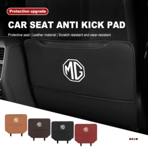 for mg car leather seat back protector anti kick pad storage cover 3 5 6 7 hs zs gs hector tf gt zr rx5 rx8