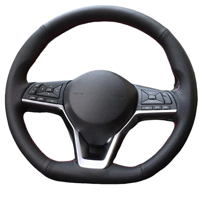 genuine leather car steering wheel cover for nissan kicks rogue sentra altima sr qashqai x handle cover interior car genuine leather car steering wheel cover for nissan kicks rogue sentra altima sr qashqai x handle cover interior car
