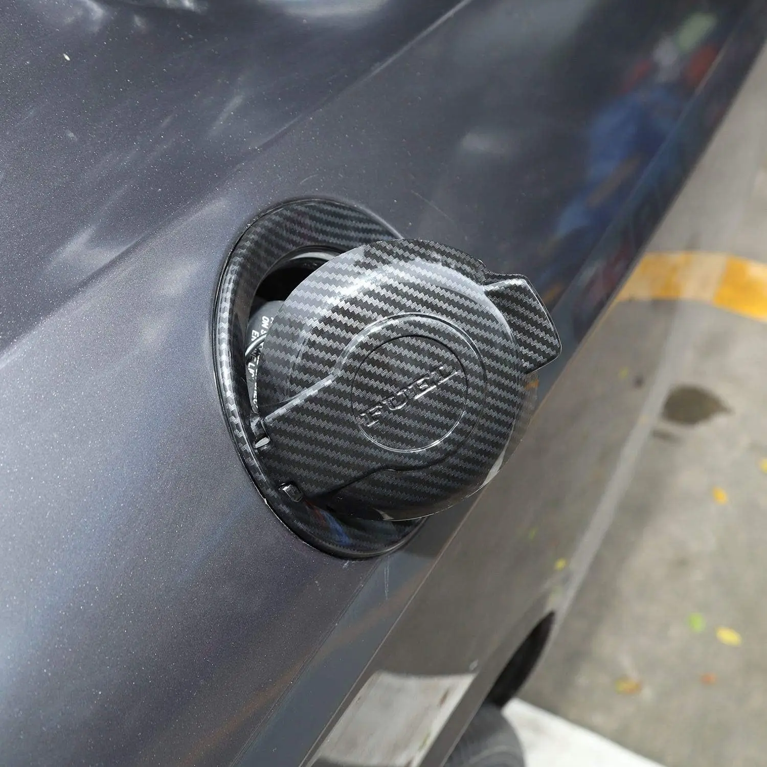 carbon fiber look fuel tank cover trim gas door for dodge challenger 2008 2023 abs car fuel tank cap trim sticker carbon fiber look fuel tank cover trim gas door for dodge challenger 2008 2023 abs car fuel tank cap trim sticker