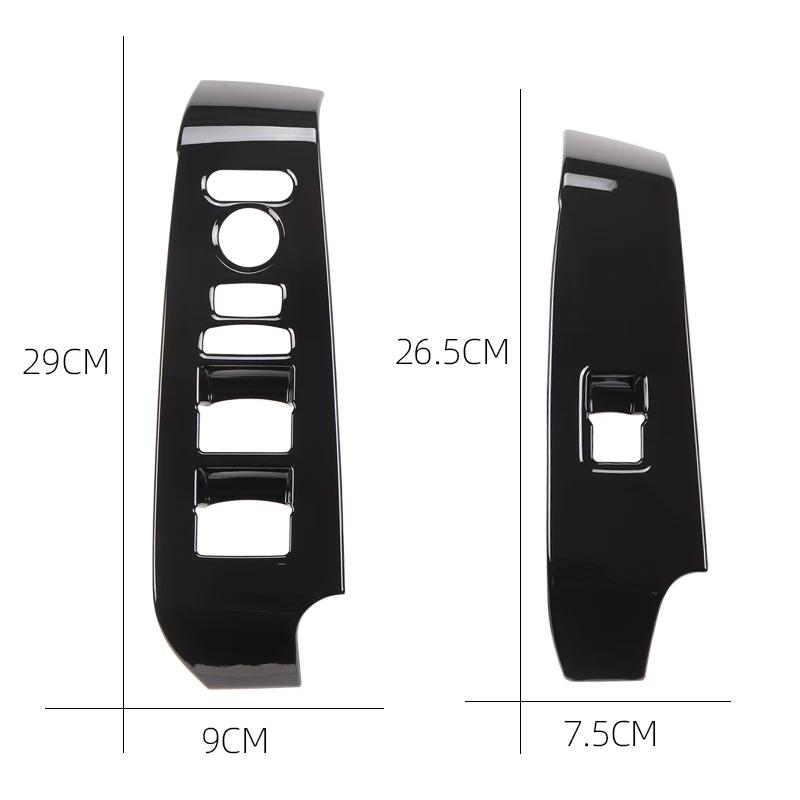 for honda 2022 2023 2024 2025 civic 11th gen interior door window switch panel frame cover molding trims black for honda 2022 2023 2024 2025 civic 11th gen interior door window switch panel frame cover molding trims black