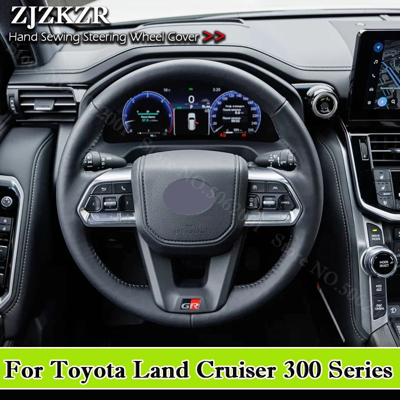 diy hand stitched microfiber leather car steering wheel cover for toyota land cruiser 300 series 2021 2022 2023 2024 2025 2026 diy hand stitched microfiber leather car steering wheel cover for toyota land cruiser 300 series 2021 2022 2023 2024 2025 2026