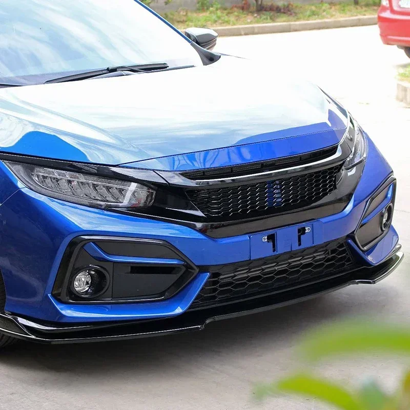 for honda civic 10th gen 2016 2017 2018 2019 2020 2021 upper bumper hood mesh grills front bumper grille racing grill for honda civic 10th gen 2016 2017 2018 2019 2020 2021 upper bumper hood mesh grills front bumper grille racing grill