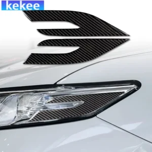 for toyota camry xv70 8th 2018 2024 carbon fiber exterior headlight decoration interior car accessories cover stickers auto trim
