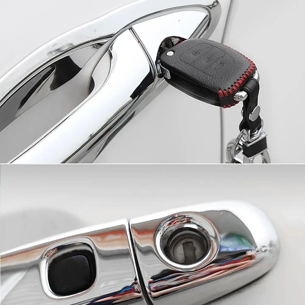 for ford explorer u625 2020 2021 2022 2023 chrome gloss black carbon fiber car smart door handle cover trim external stickers for ford explorer u625 2020 2021 2022 2023 chrome gloss black carbon fiber car smart door handle cover trim external stickers