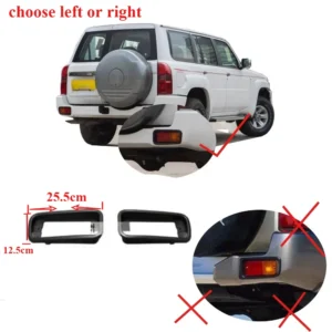 1 piece rear bumper lamp cover for nissan patrol y61 rear bumper light frame for y61 bumper cover turning signal lamp cover