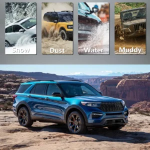 4pcs for ford explorer splash guards mudguards fenders mudflaps mud flaps mud guards front rear car accessories 2020 2021 2022