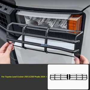 car style front head light frame tail lamp cover protector decoration accessories for toyota land cruiser 250 lc250 prado 2024 +