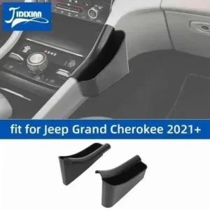 jidixian fit for jeep grand cherokee 2021 2022 2023 2024 2025 up car interior gear shift side storage box accessories