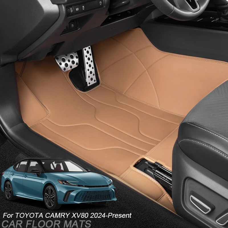 custom nappa leather car foot protect mat for toyota camry xv80 2024 present auto luxury waterproof floor pad interior accessory custom nappa leather car foot protect mat for toyota camry xv80 2024 present auto luxury waterproof floor pad interior accessory