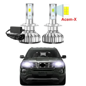 2pcs high beam hb3 9005 car led headlight bulbs for ford explorer 2016 2017 2018 2019 (fit original halogen bulbs model only)