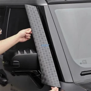 for chery jetour t2 traveler 2023 + car styling front hood handle window a pillar anti scraper plate leaf tail gate hinge cover