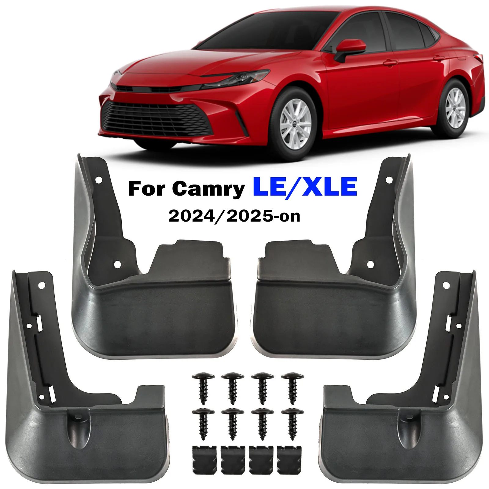 4pcs for toyota camry le xle xv80 2024 2025 2026 gen mud flaps splash guards mudguards fender front rear car 4pcs for toyota camry le xle xv80 2024 2025 2026 gen mud flaps splash guards mudguards fender front rear car