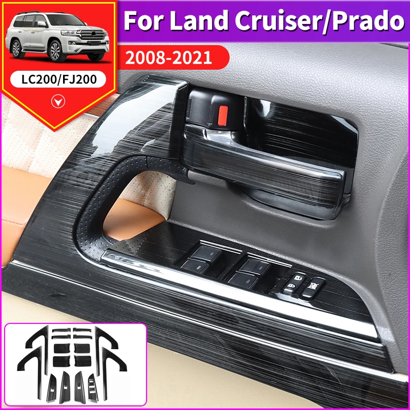 for toyota land cruiser 200 lc200 2008 2021 interior upgraded decoration accessories stainless steel door handle 2020 2019 2018 for toyota land cruiser 200 lc200 2008 2021 interior upgraded decoration accessories stainless steel door handle 2020 2019 2018