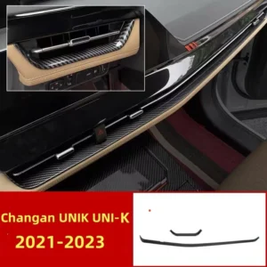 for changan unik uni k 2021 2023 carbon car front dashboard air conditioning vents outlet cover trim styling accessories