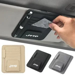 car sun visor organizer multi pocket auto interior universal for jeep renegade compass wrangler grand cherokee car accessories