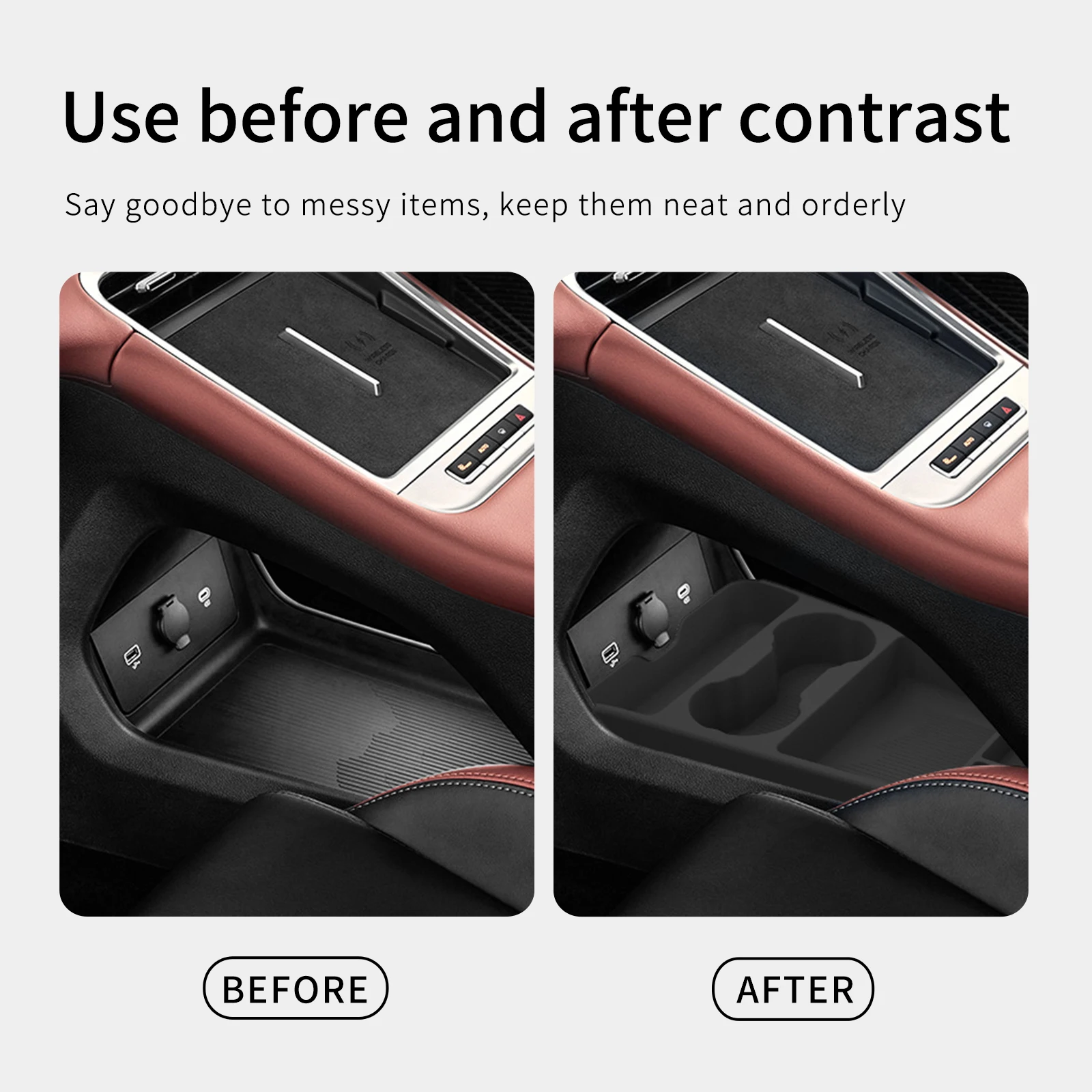 for geely coolray proton x50 2025 2026 center console armrest lower layer storage box tray organizer car interior for geely coolray proton x50 2025 2026 center console armrest lower layer storage box tray organizer car interior