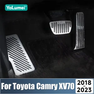for toyota camry xv70 2018 2019 2020 2021 2022 2023 camry 70 hybrid car foot pedals accelerator brake pedal cover accessories