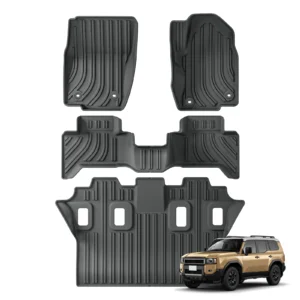 for toyota land cruiser prado j250 lc250 2024 2025 car floor mats protective mat 7 seats cargo liner trunk pad fit right rudder