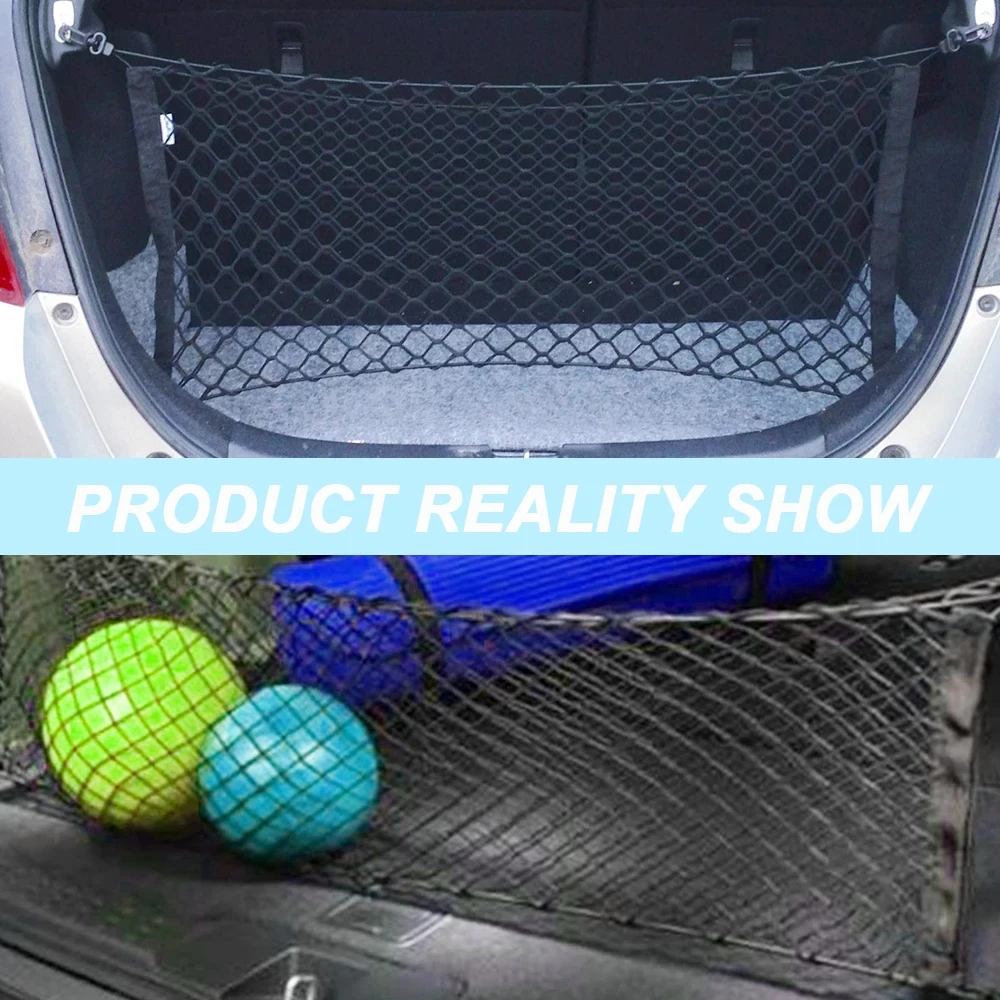 universal car trunk net elastic luggage net cargo organizer storage nylon mesh nets stretchable car interior mesh network pocket universal car trunk net elastic luggage net cargo organizer storage nylon mesh nets stretchable car interior mesh network pocket