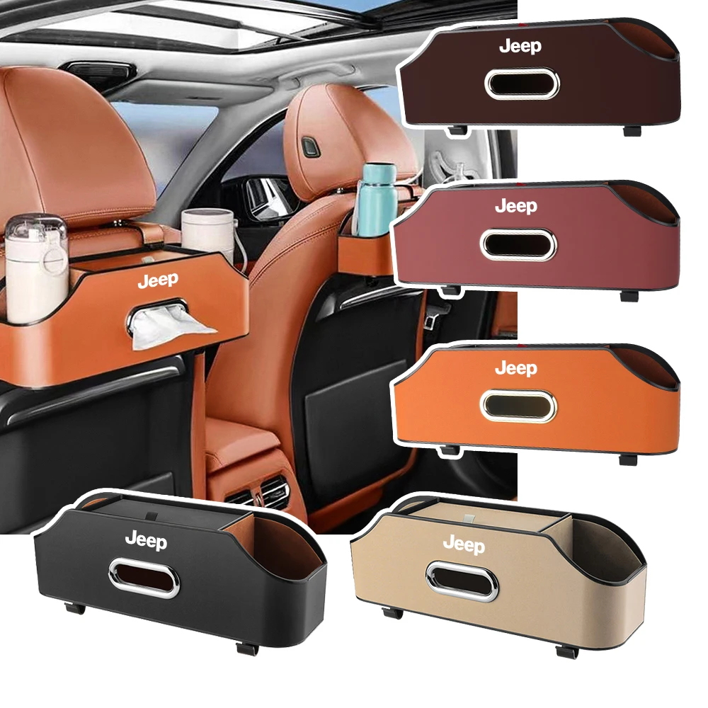 pu leathercar seat back storage box tissue box water cup mobile phone holder for jeep renegade patriot wrangler cherokee compass pu leathercar seat back storage box tissue box water cup mobile phone holder for jeep renegade patriot wrangler cherokee compass