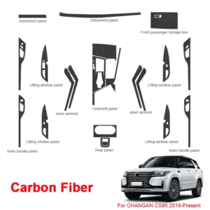 for changan cs95 2019 2023 car interior sticker lifting window panel decal gear box inner door protective film auto accessory